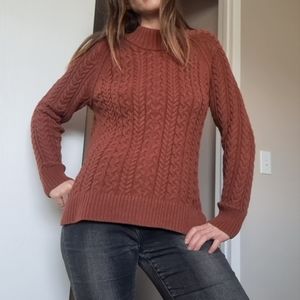 Cable knit sweater